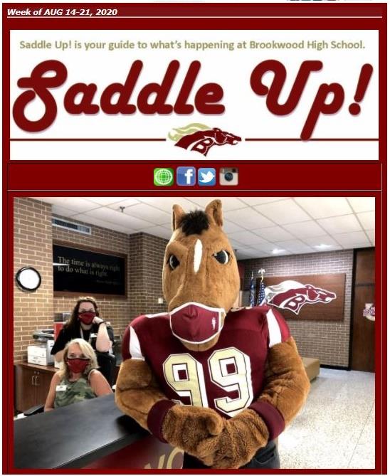 Saddle Up newsletter cover - AUG 2020 